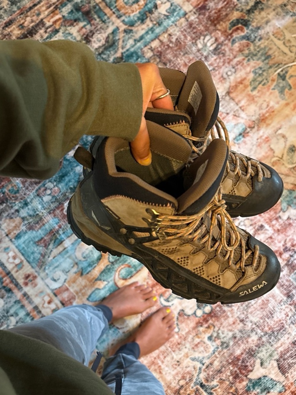 Womens Brown Hiking Boots - Durable Trail Performance